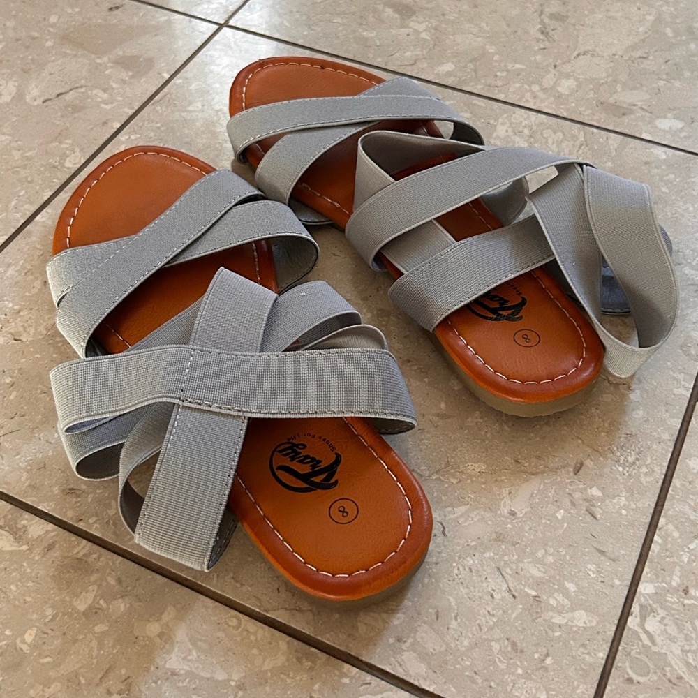 Stretchy Ankle Strap Sandals